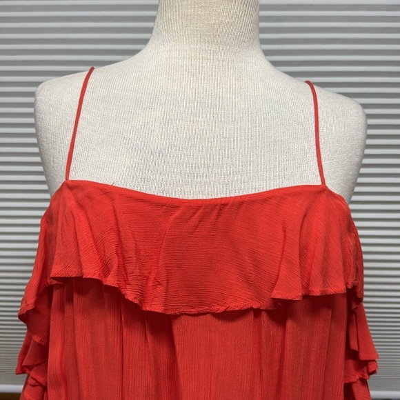 Intimately Free People Cascades Coral Red Tank Top Size Small - Picture 7 of 12